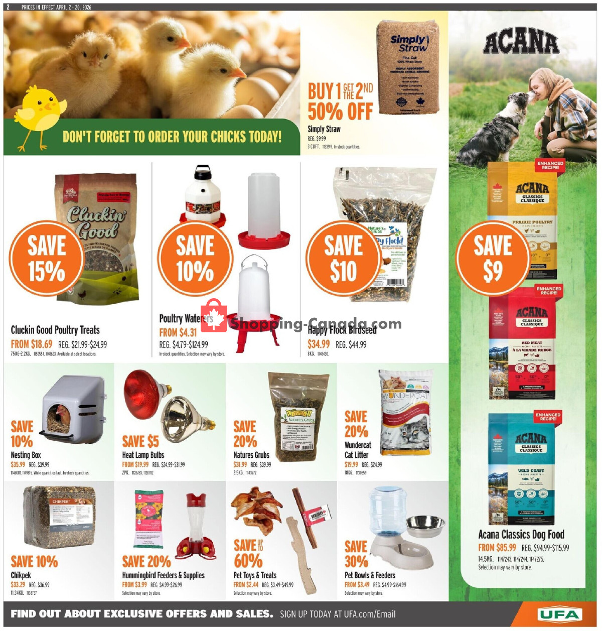 United Farmers Of Alberta flyer from Thursday April 2, 2026 to Monday April 20, 2026 - page 6