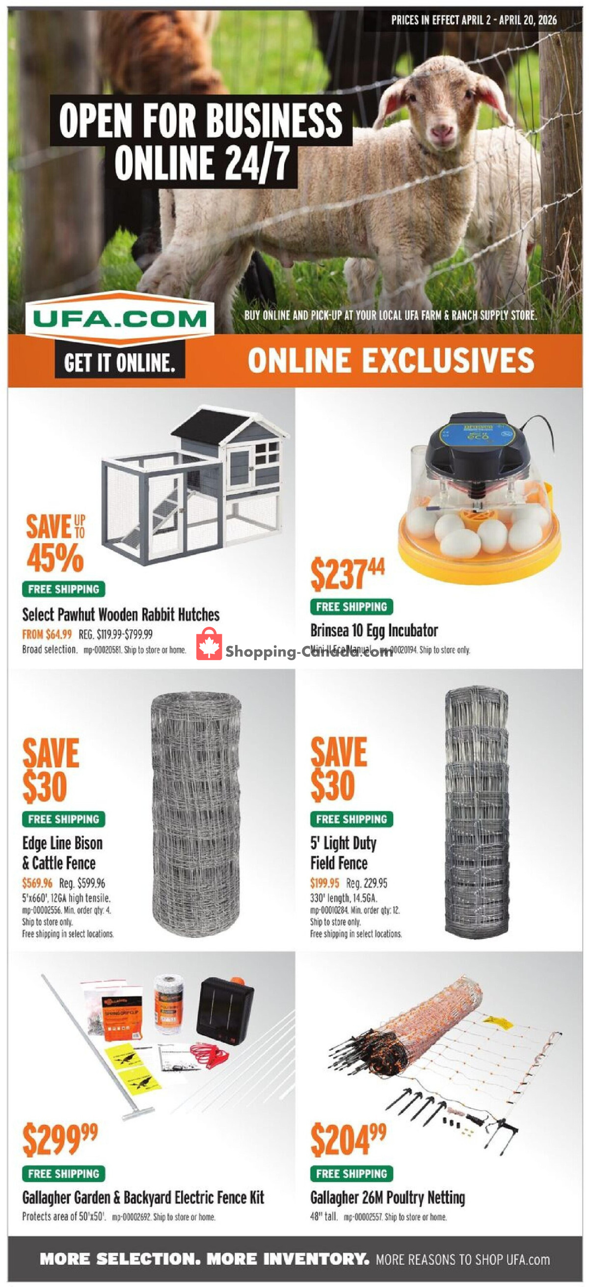 United Farmers Of Alberta flyer from Thursday April 2, 2026 to Monday April 20, 2026 - page 7