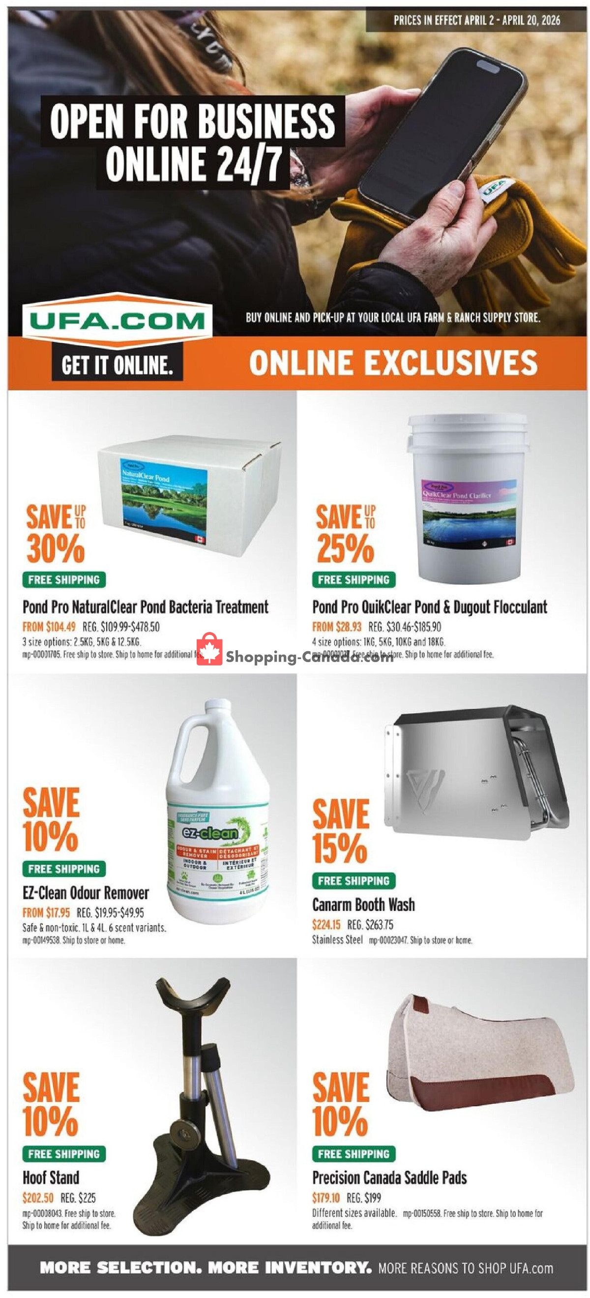 United Farmers Of Alberta flyer from Thursday April 2, 2026 to Monday April 20, 2026 - page 9