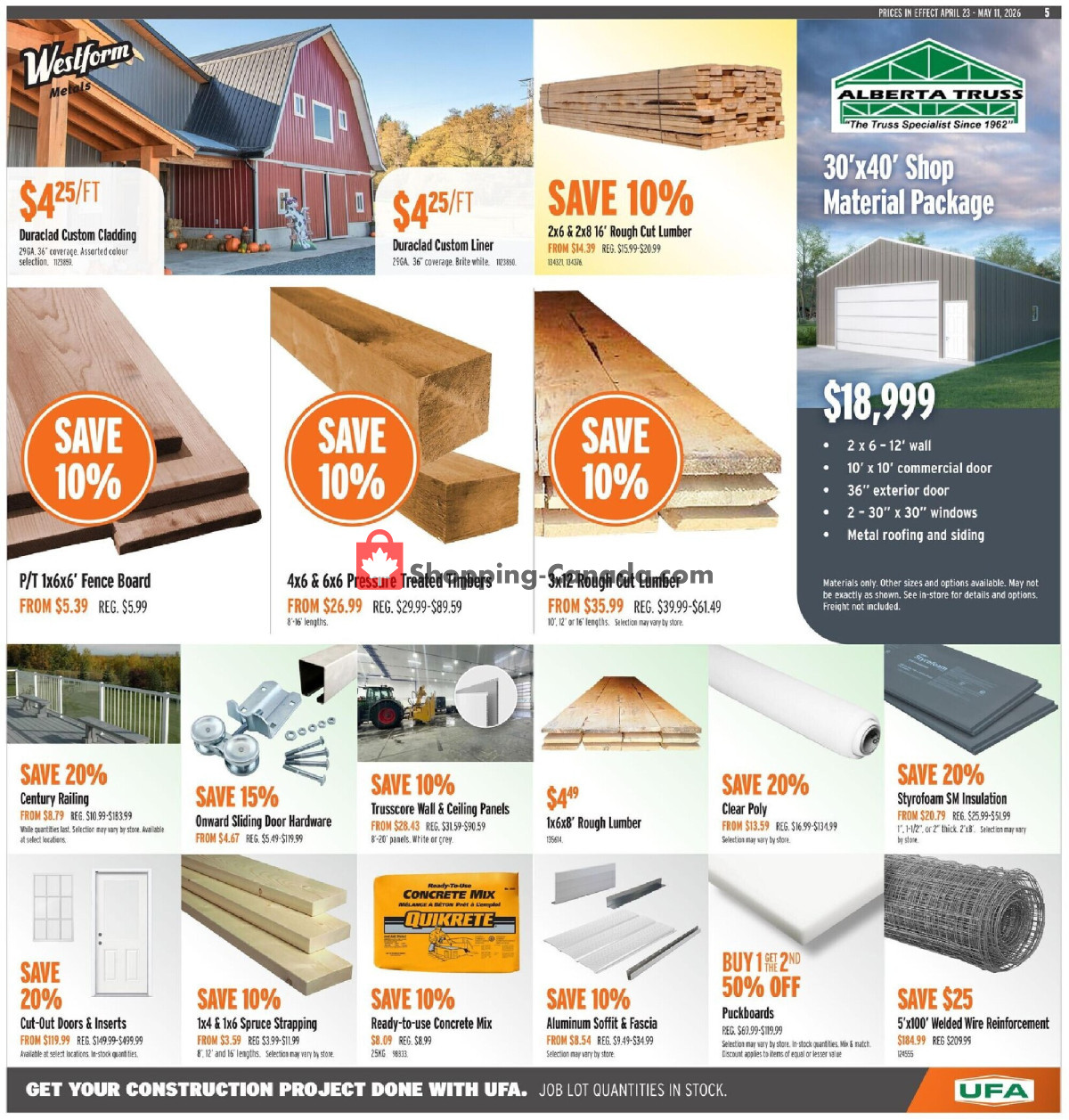 United Farmers Of Alberta flyer from Thursday April 23, 2026 to Monday May 11, 2026 - page 12