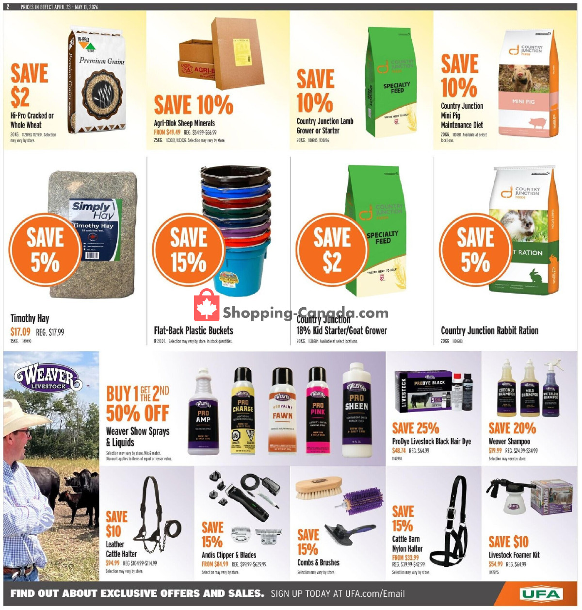 United Farmers Of Alberta flyer from Thursday April 23, 2026 to Monday May 11, 2026 - page 15