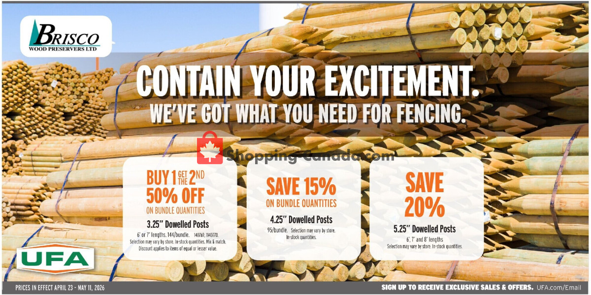 United Farmers Of Alberta flyer from Thursday April 23, 2026 to Monday May 11, 2026 - page 2