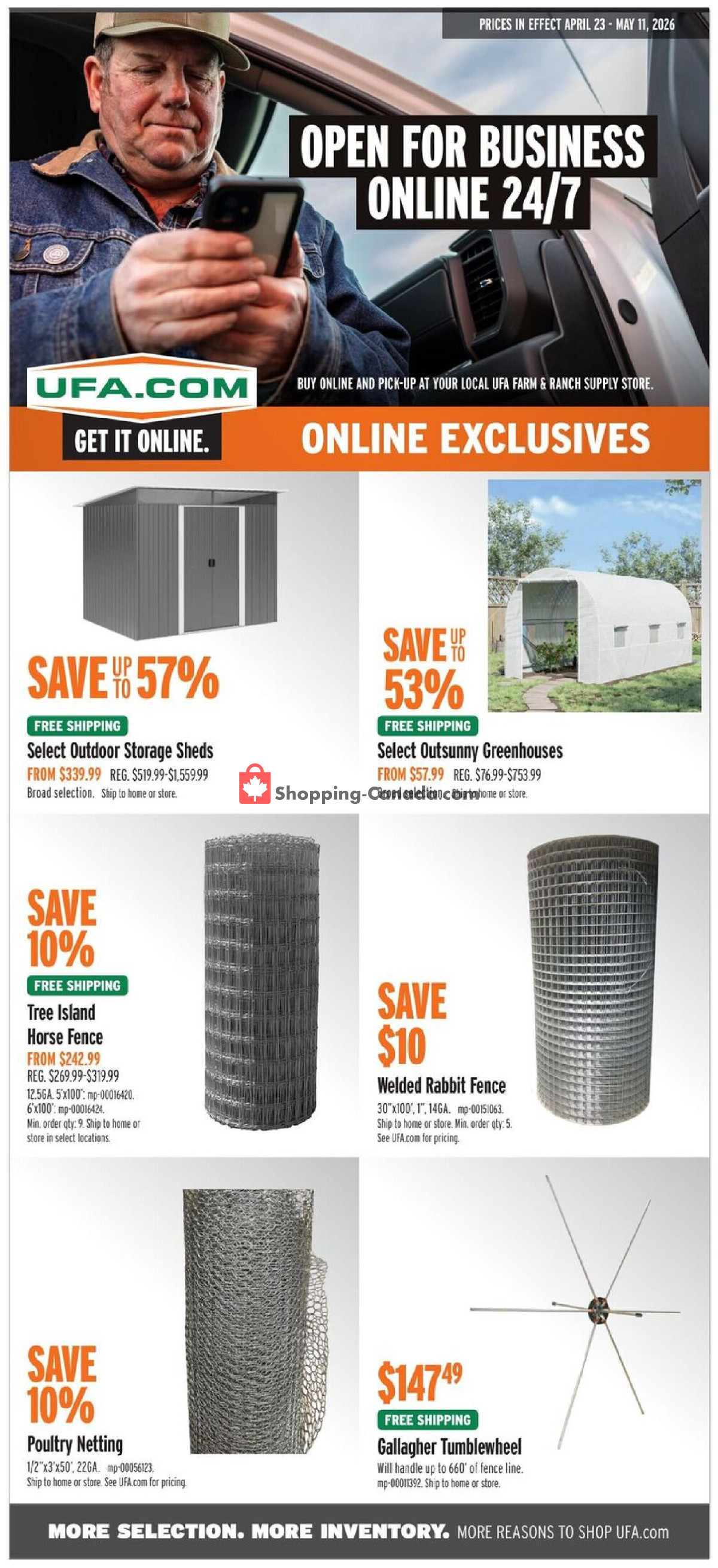 United Farmers Of Alberta flyer from Thursday April 23, 2026 to Monday May 11, 2026 - page 21