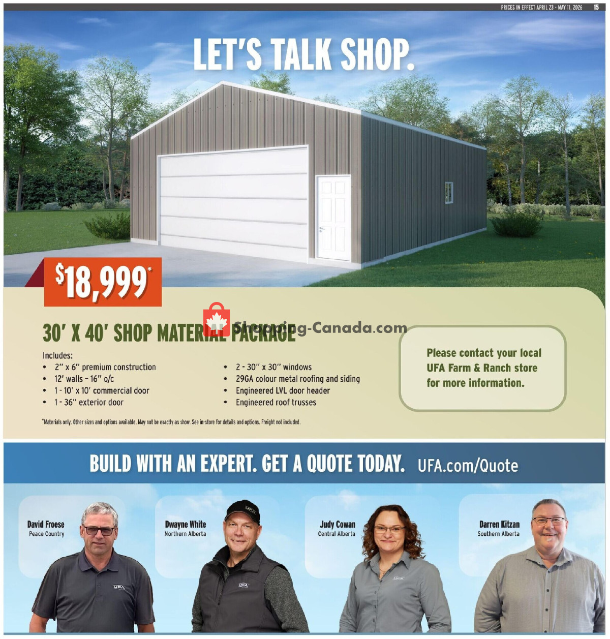 United Farmers Of Alberta flyer from Thursday April 23, 2026 to Monday May 11, 2026 - page 26