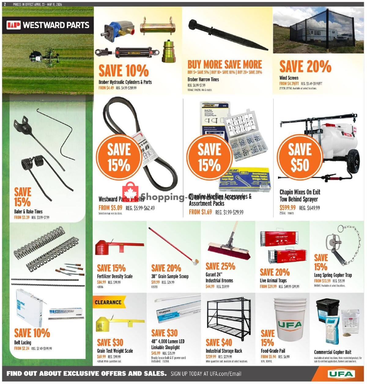 United Farmers Of Alberta flyer from Thursday April 23, 2026 to Monday May 11, 2026 - page 6