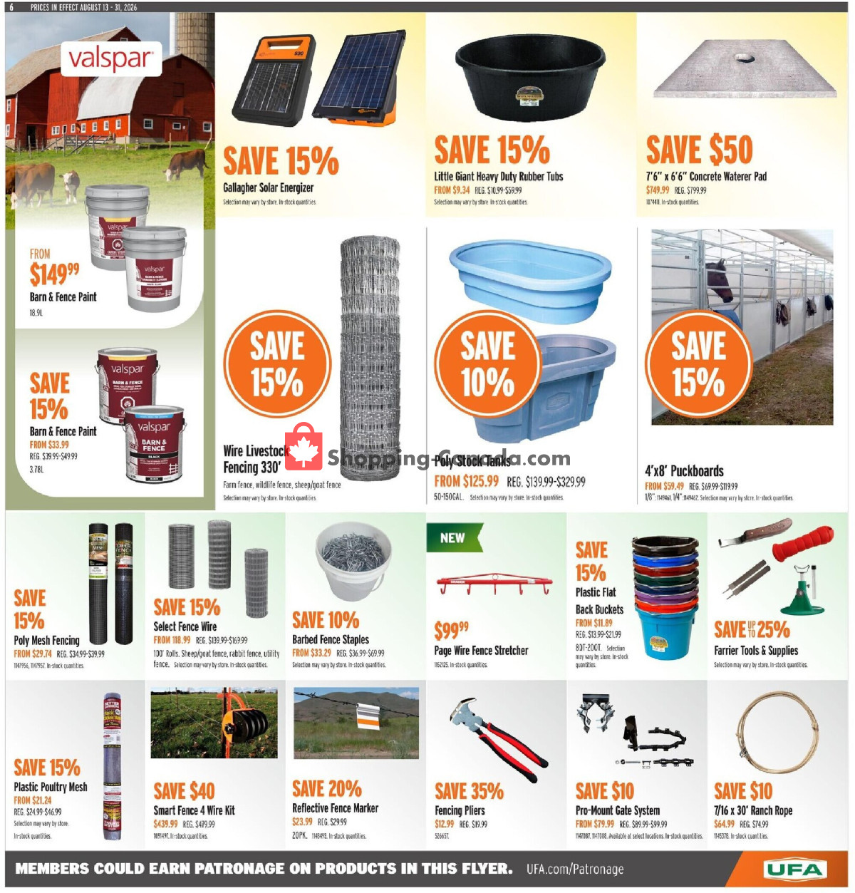United Farmers Of Alberta flyer from Thursday August 13, 2026 to Monday August 31, 2026 - page 11