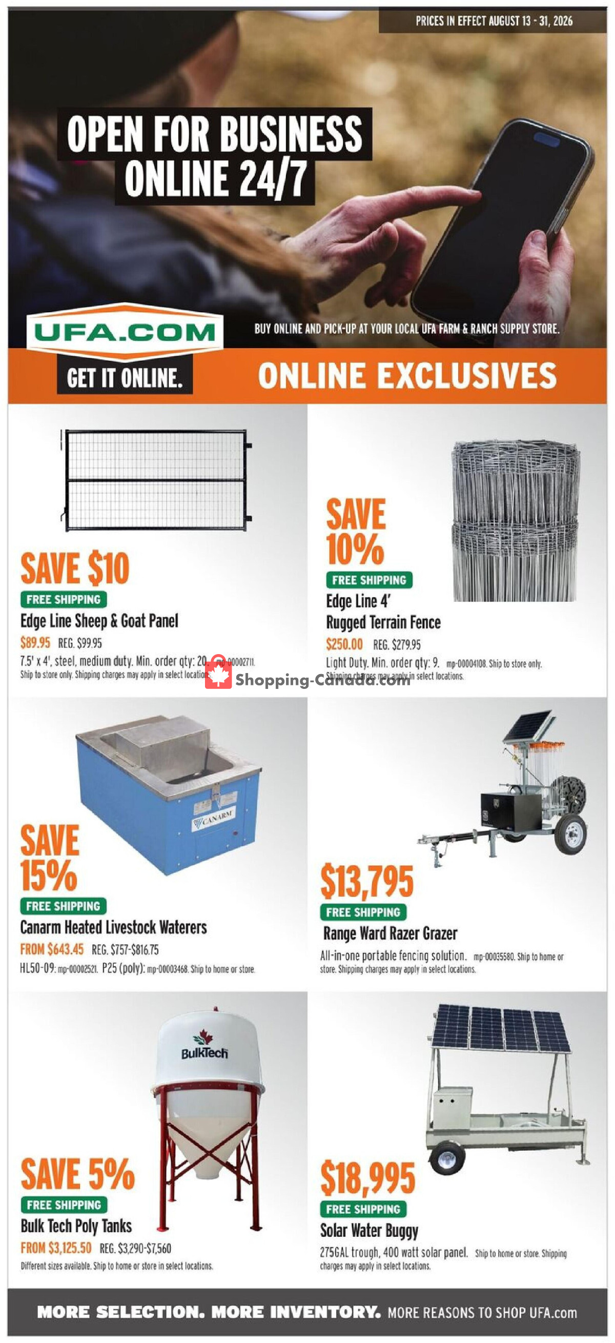 United Farmers Of Alberta flyer from Thursday August 13, 2026 to Monday August 31, 2026 - page 12
