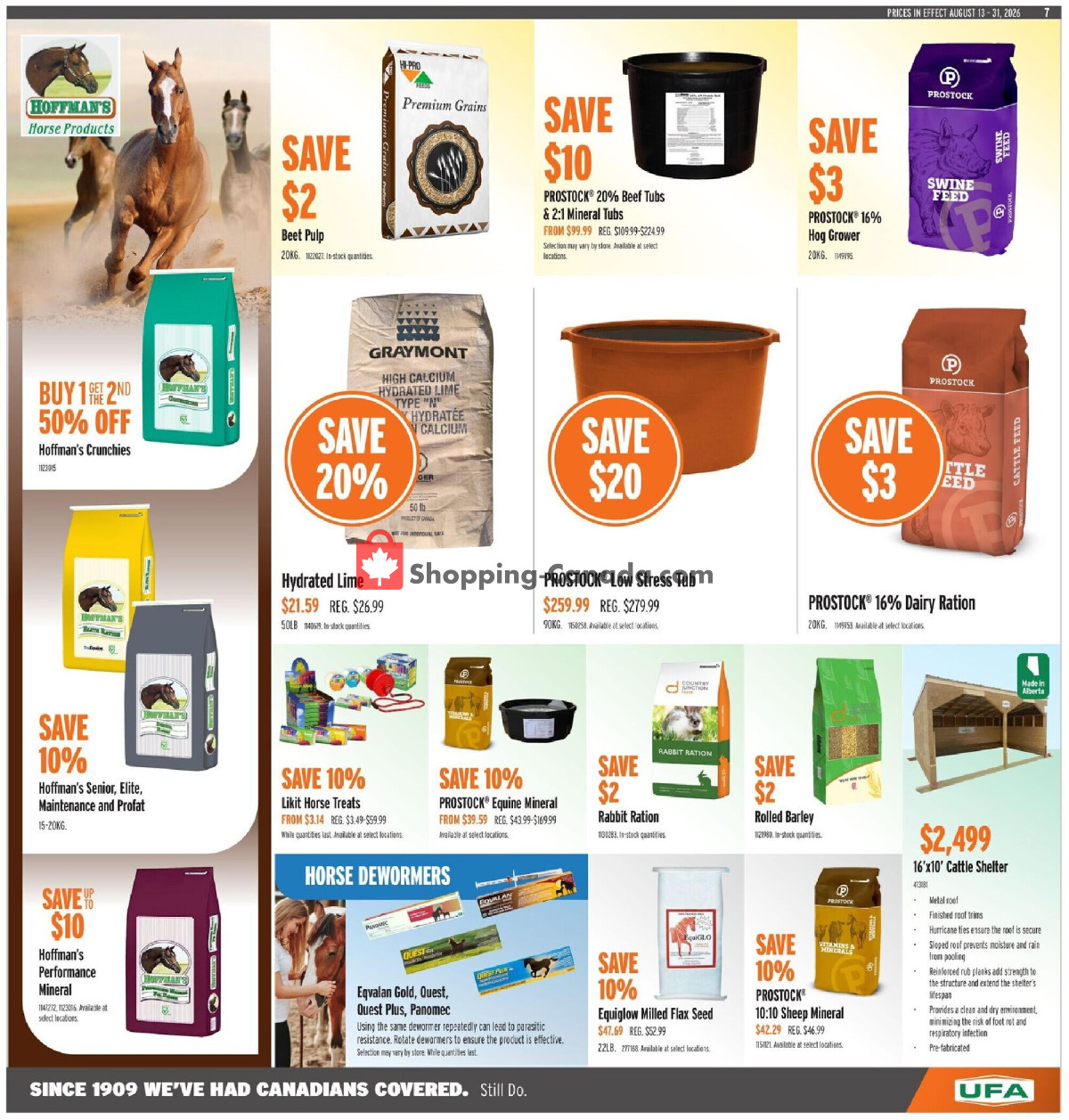 United Farmers Of Alberta flyer from Thursday August 13, 2026 to Monday August 31, 2026 - page 13