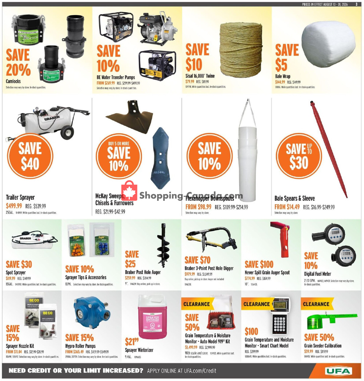 United Farmers Of Alberta flyer from Thursday August 13, 2026 to Monday August 31, 2026 - page 8