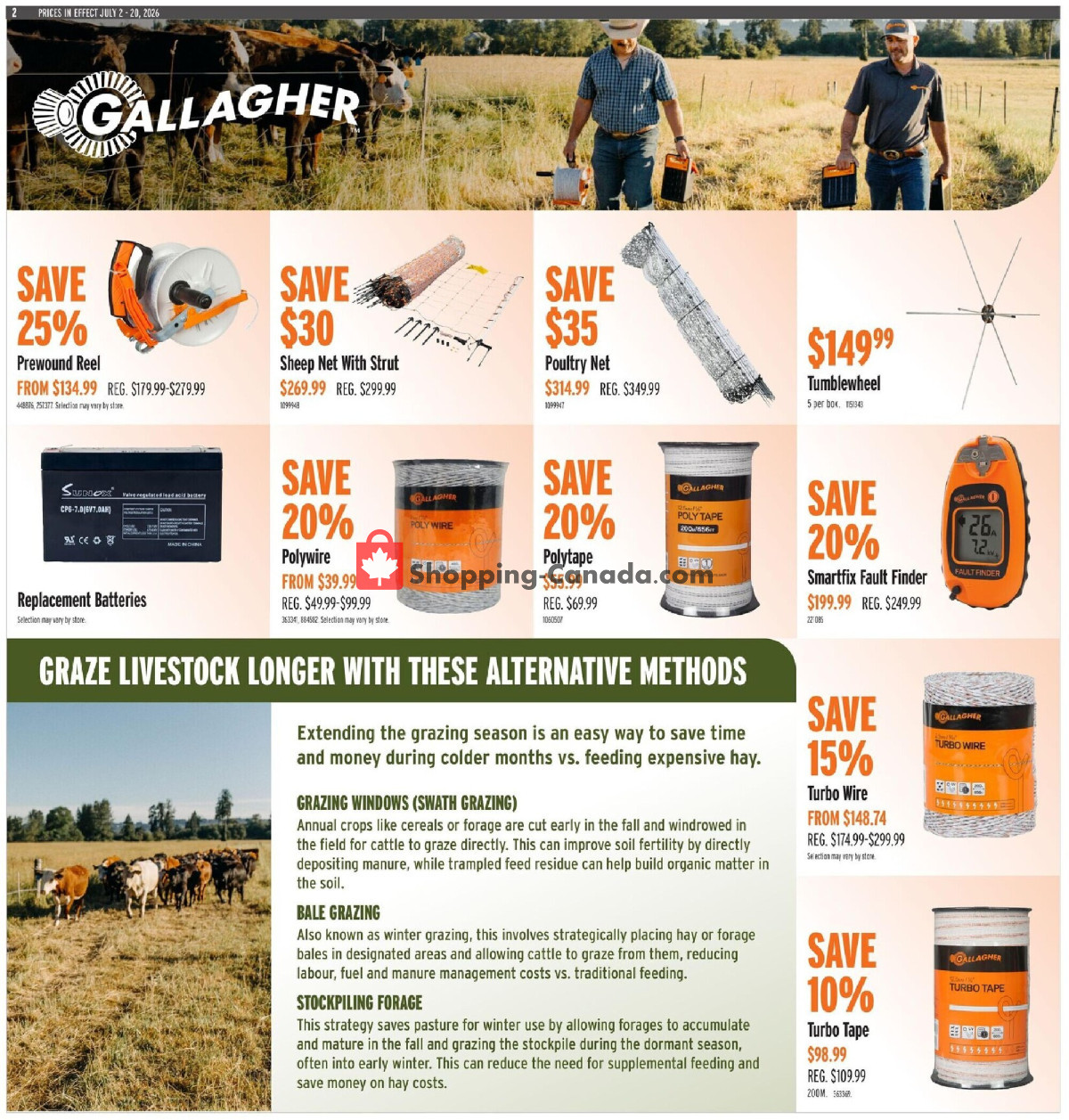 United Farmers Of Alberta flyer from Thursday July 2, 2026 to Monday July 20, 2026 - page 16