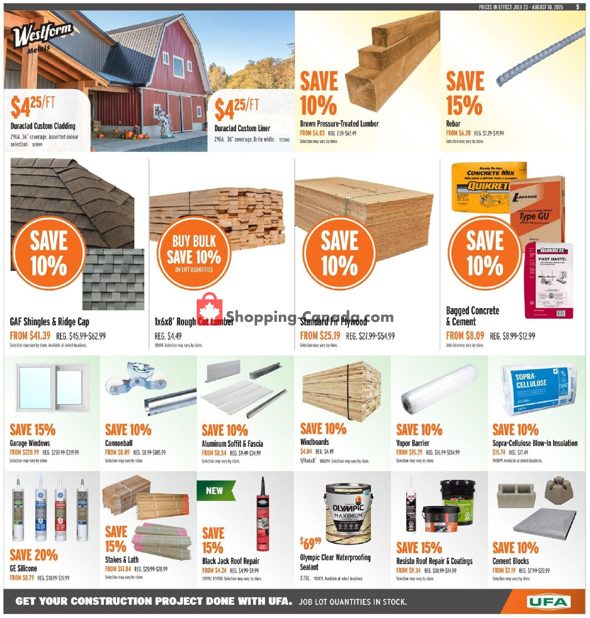 United Farmers Of Alberta flyer from Thursday July 23, 2026 to Monday August 10, 2026 - page 11