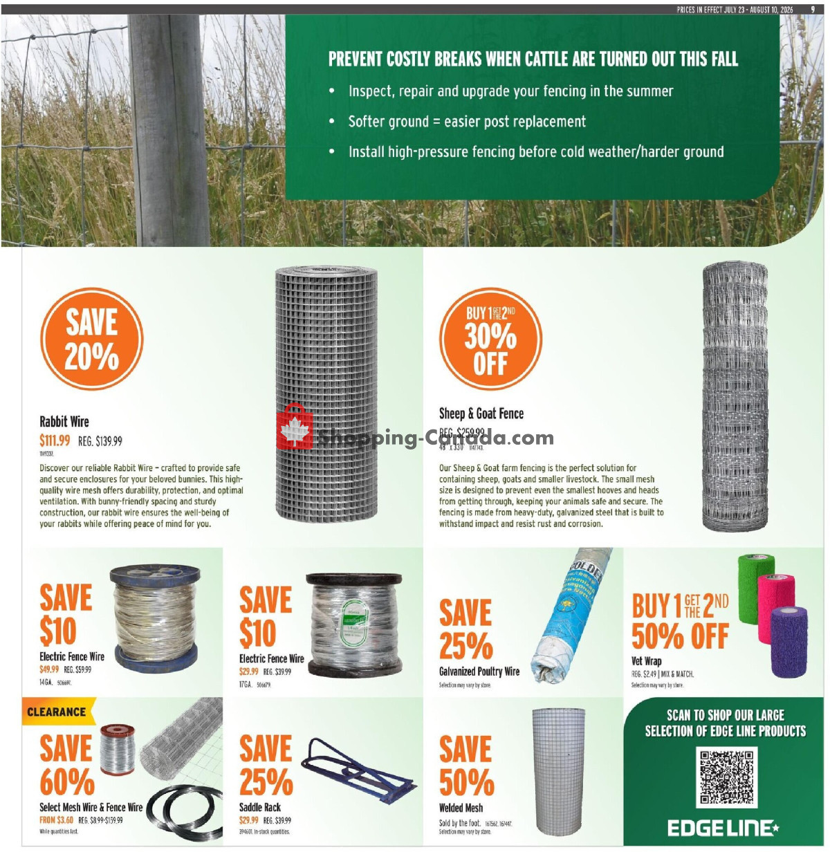 United Farmers Of Alberta flyer from Thursday July 23, 2026 to Monday August 10, 2026 - page 13