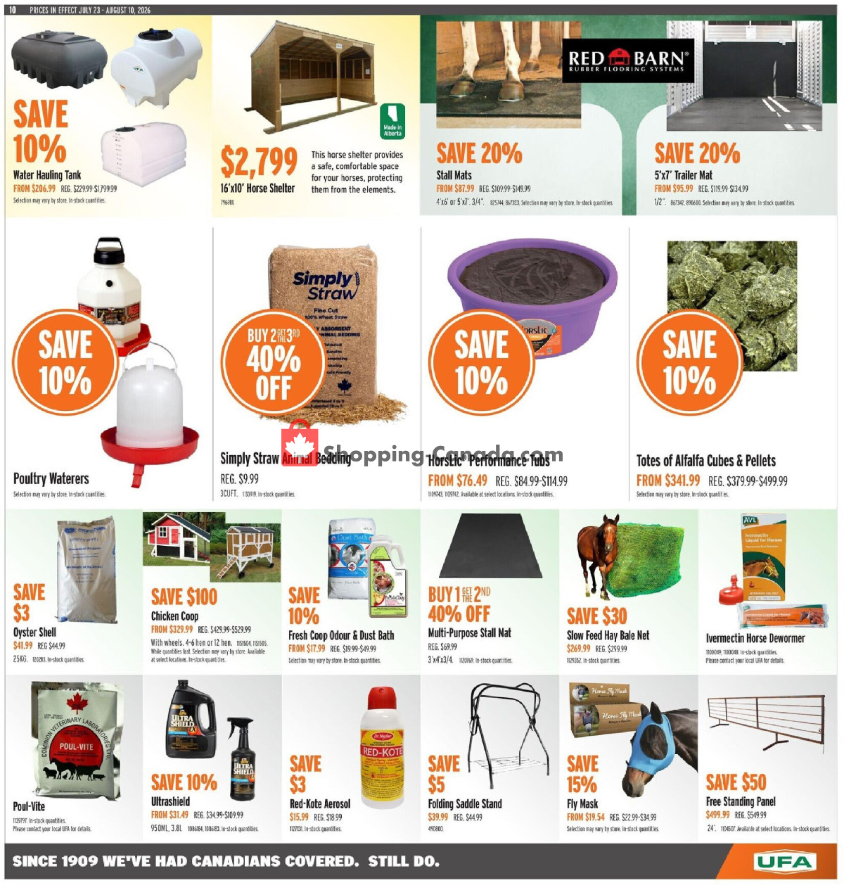 United Farmers Of Alberta flyer from Thursday July 23, 2026 to Monday August 10, 2026 - page 14