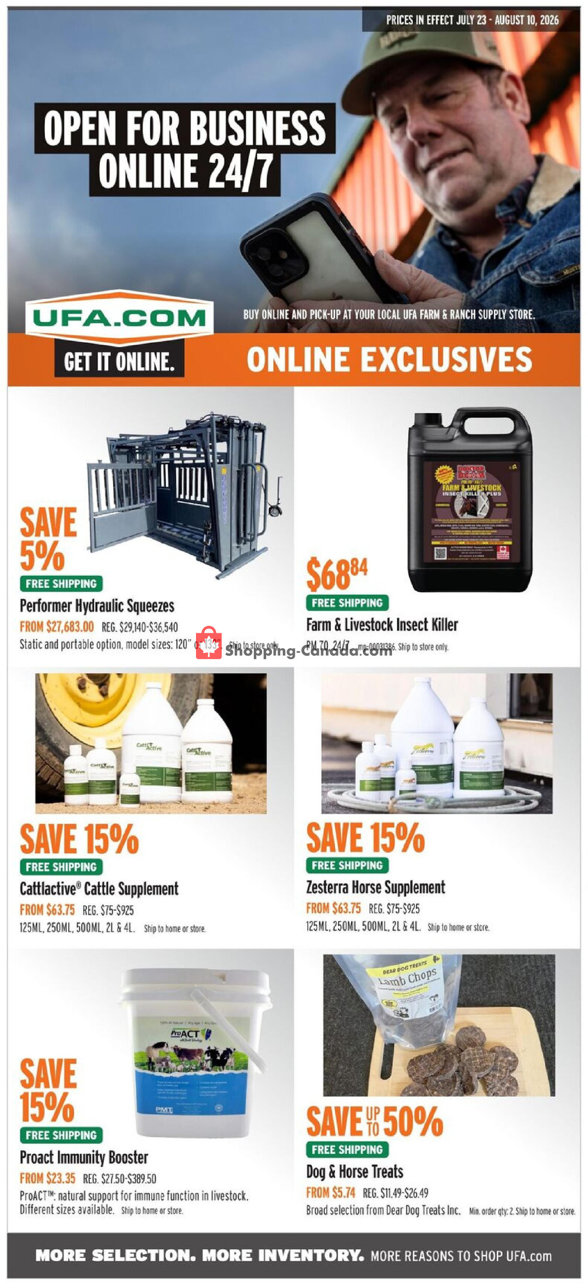 United Farmers Of Alberta flyer from Thursday July 23, 2026 to Monday August 10, 2026 - page 15