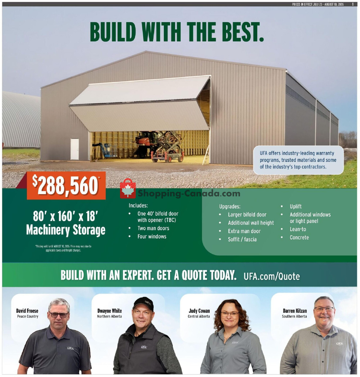United Farmers Of Alberta flyer from Thursday July 23, 2026 to Monday August 10, 2026 - page 19