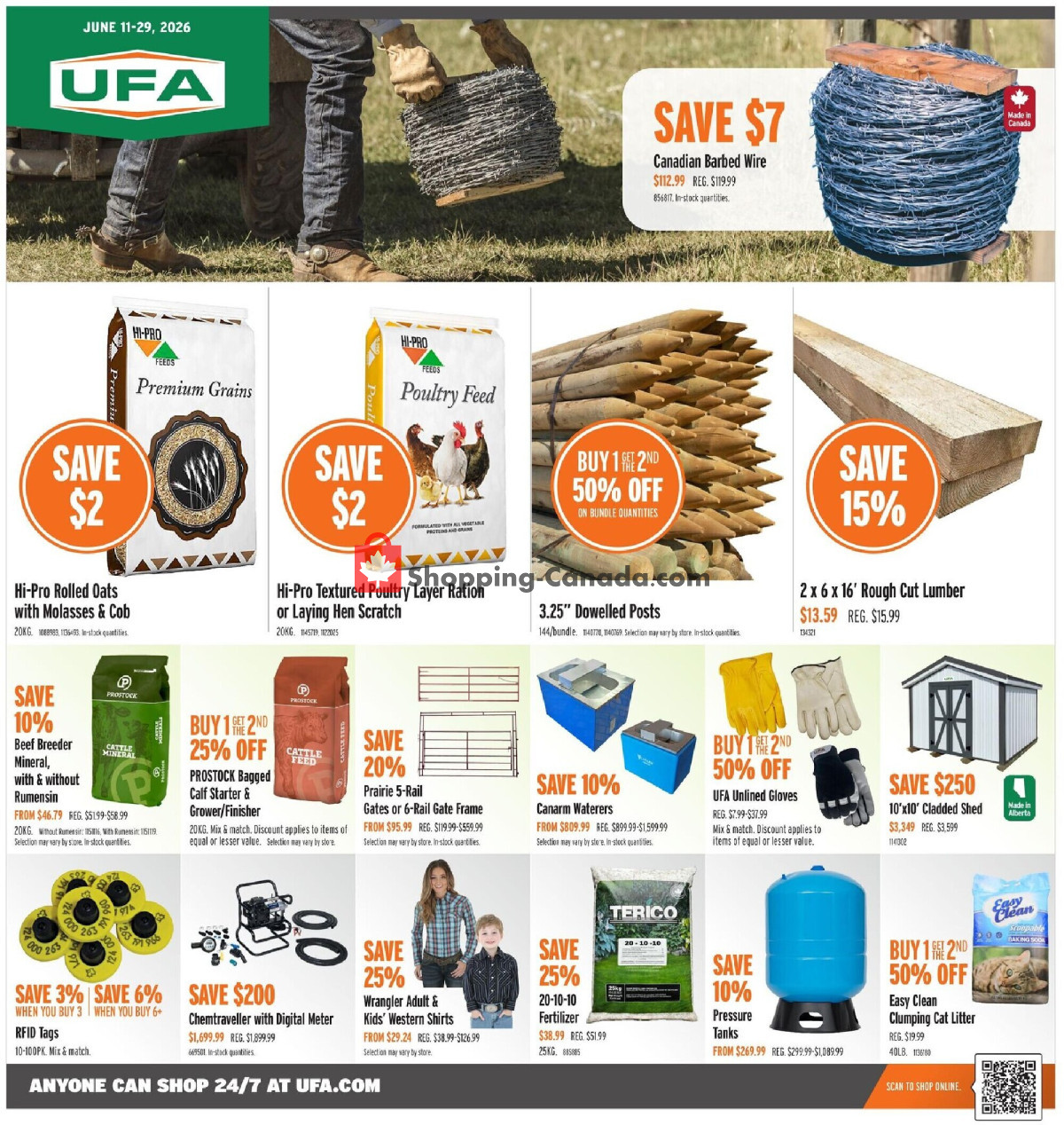 United Farmers Of Alberta flyer from Thursday June 11, 2026 to Monday June 29, 2026 - page 1