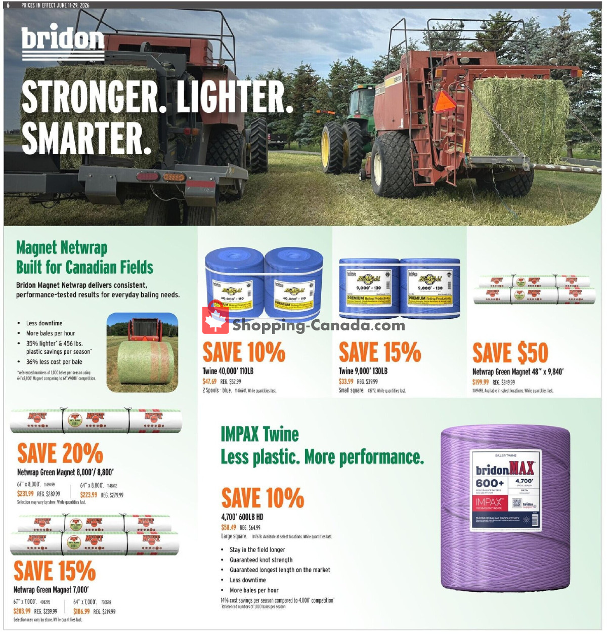 United Farmers Of Alberta flyer from Thursday June 11, 2026 to Monday June 29, 2026 - page 10