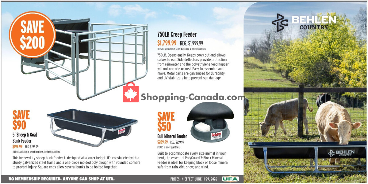 United Farmers Of Alberta flyer from Thursday June 11, 2026 to Monday June 29, 2026 - page 4