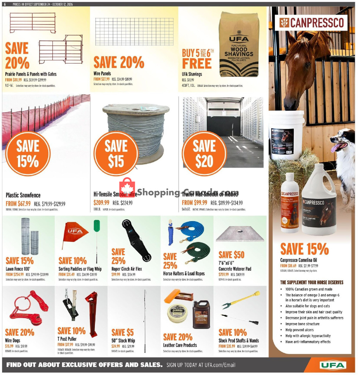 United Farmers Of Alberta flyer from Thursday September 24, 2026 to Monday October 12, 2026 - page 12