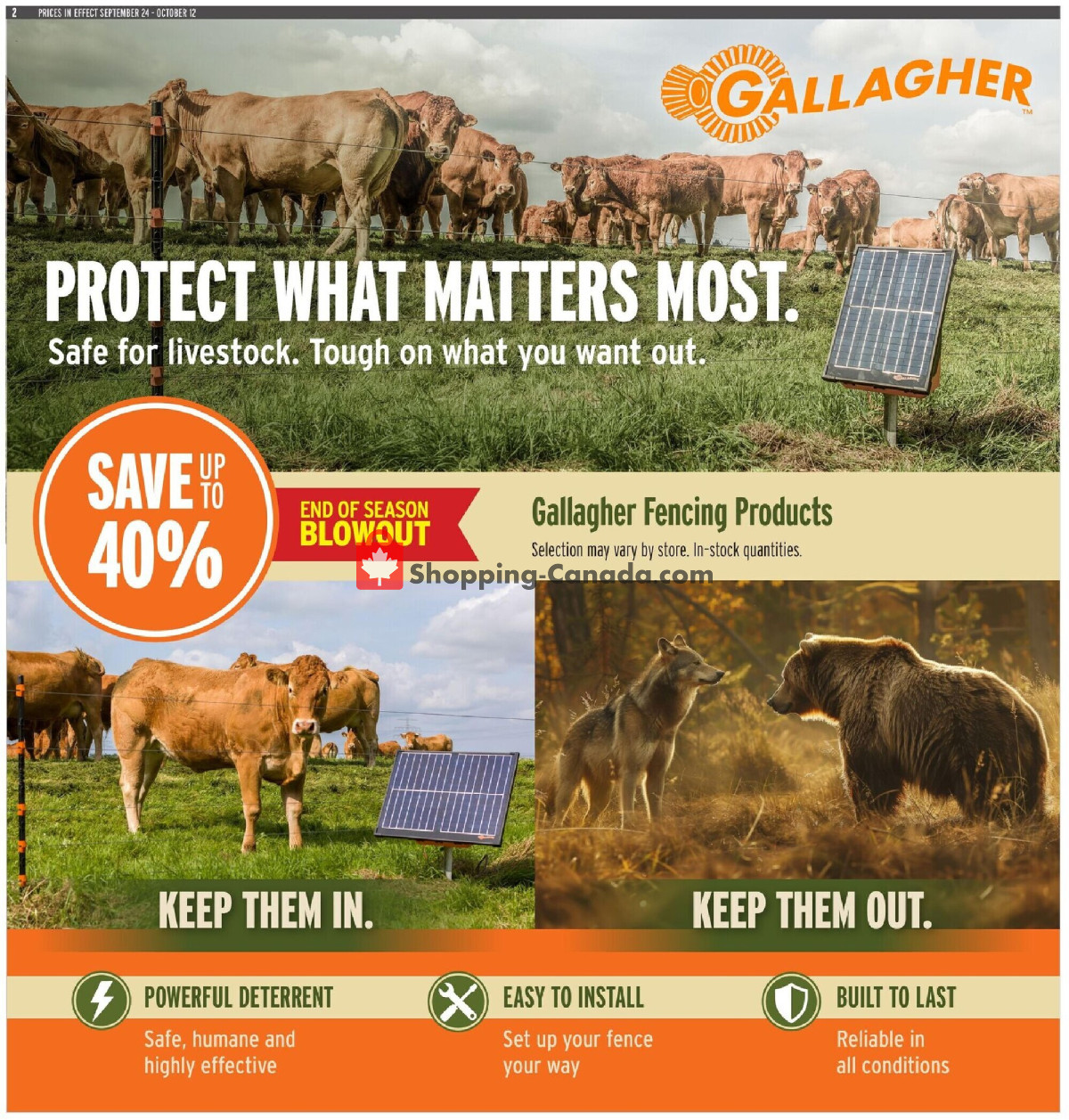 United Farmers Of Alberta flyer from Thursday September 24, 2026 to Monday October 12, 2026 - page 14