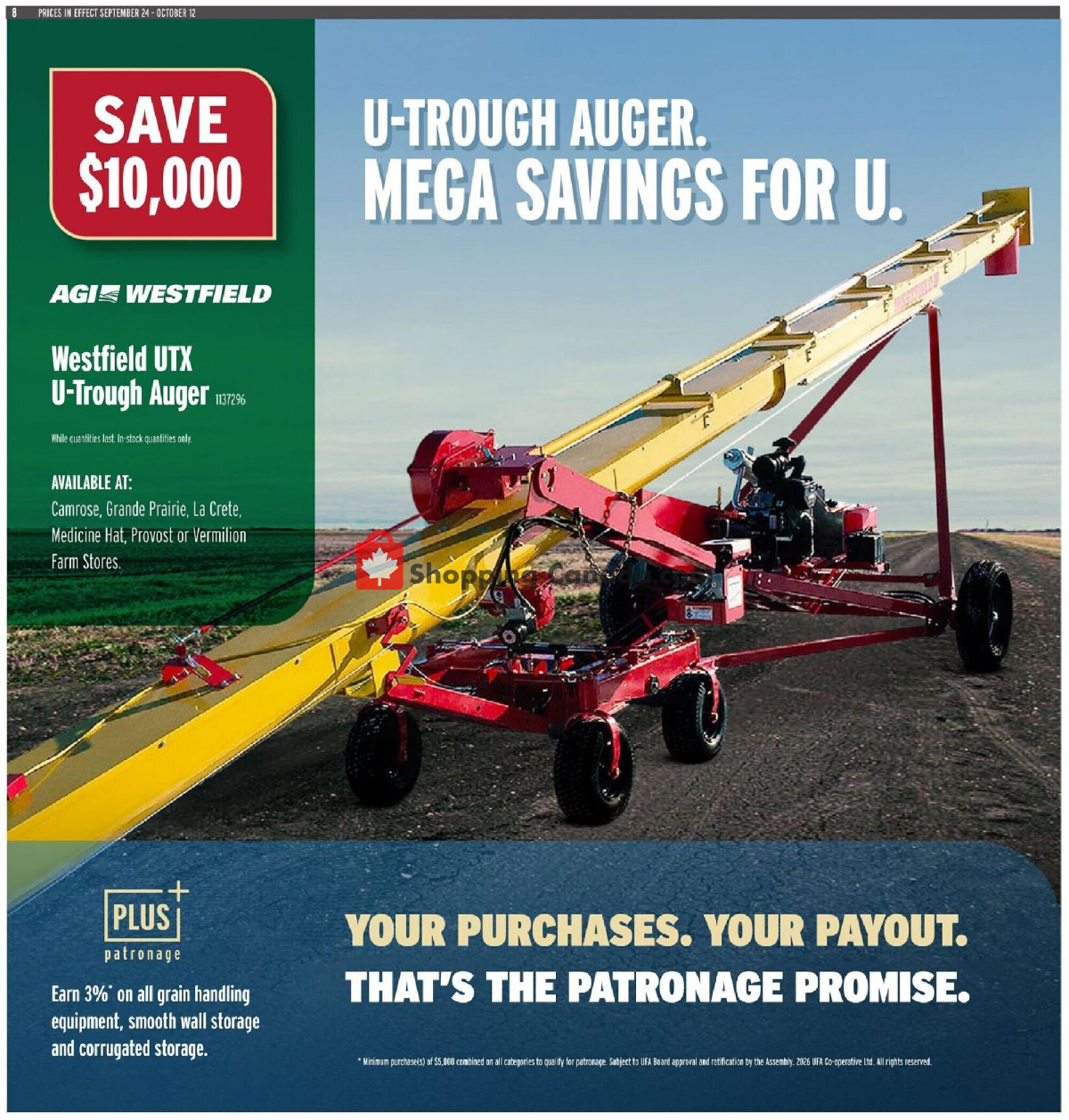 United Farmers Of Alberta flyer from Thursday September 24, 2026 to Monday October 12, 2026 - page 19
