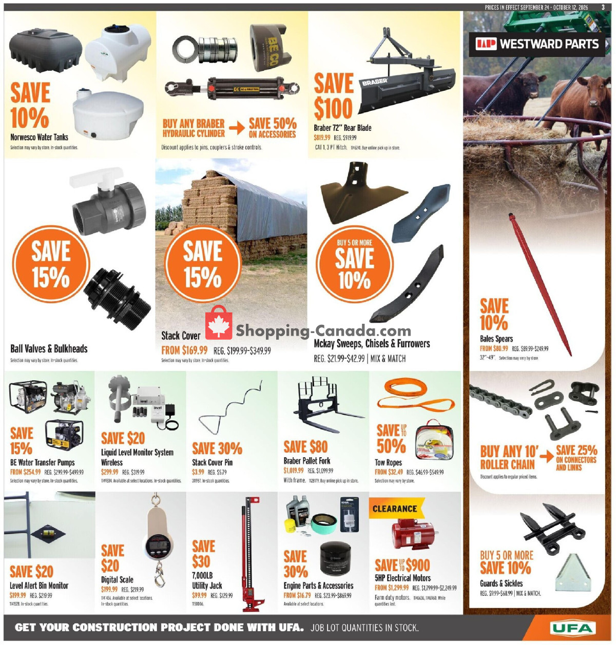 United Farmers Of Alberta flyer from Thursday September 24, 2026 to Monday October 12, 2026 - page 7