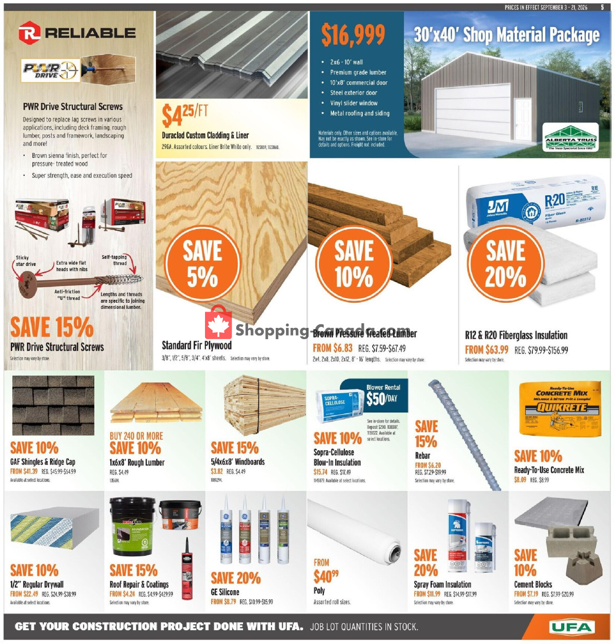 United Farmers Of Alberta flyer from Thursday September 3, 2026 to Monday September 21, 2026 - page 11