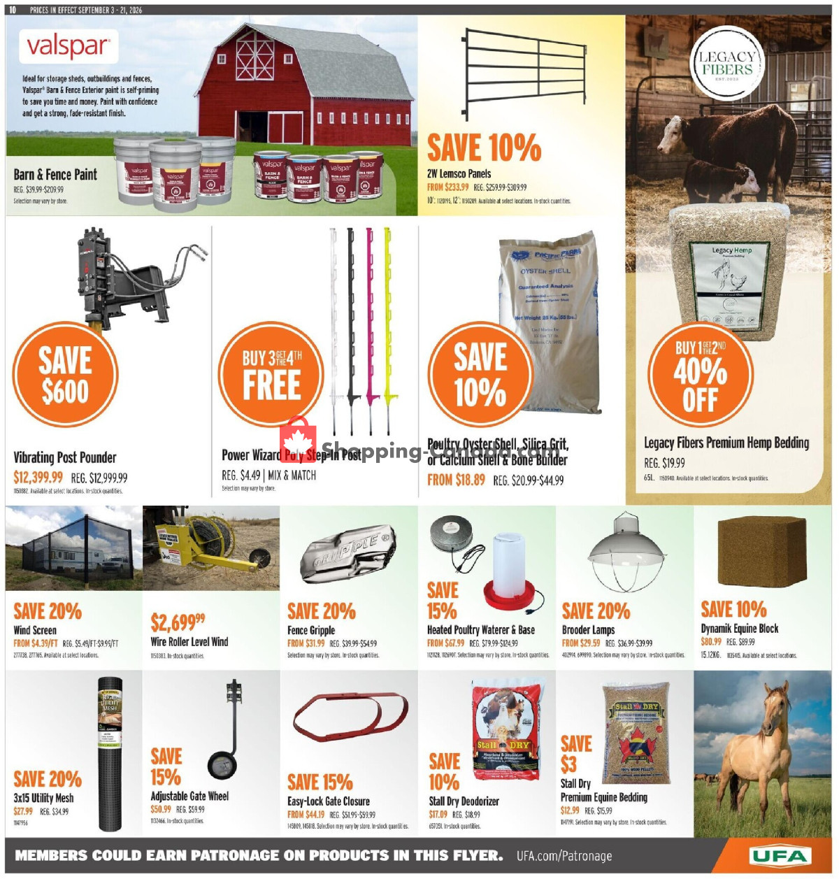 United Farmers Of Alberta flyer from Thursday September 3, 2026 to Monday September 21, 2026 - page 14