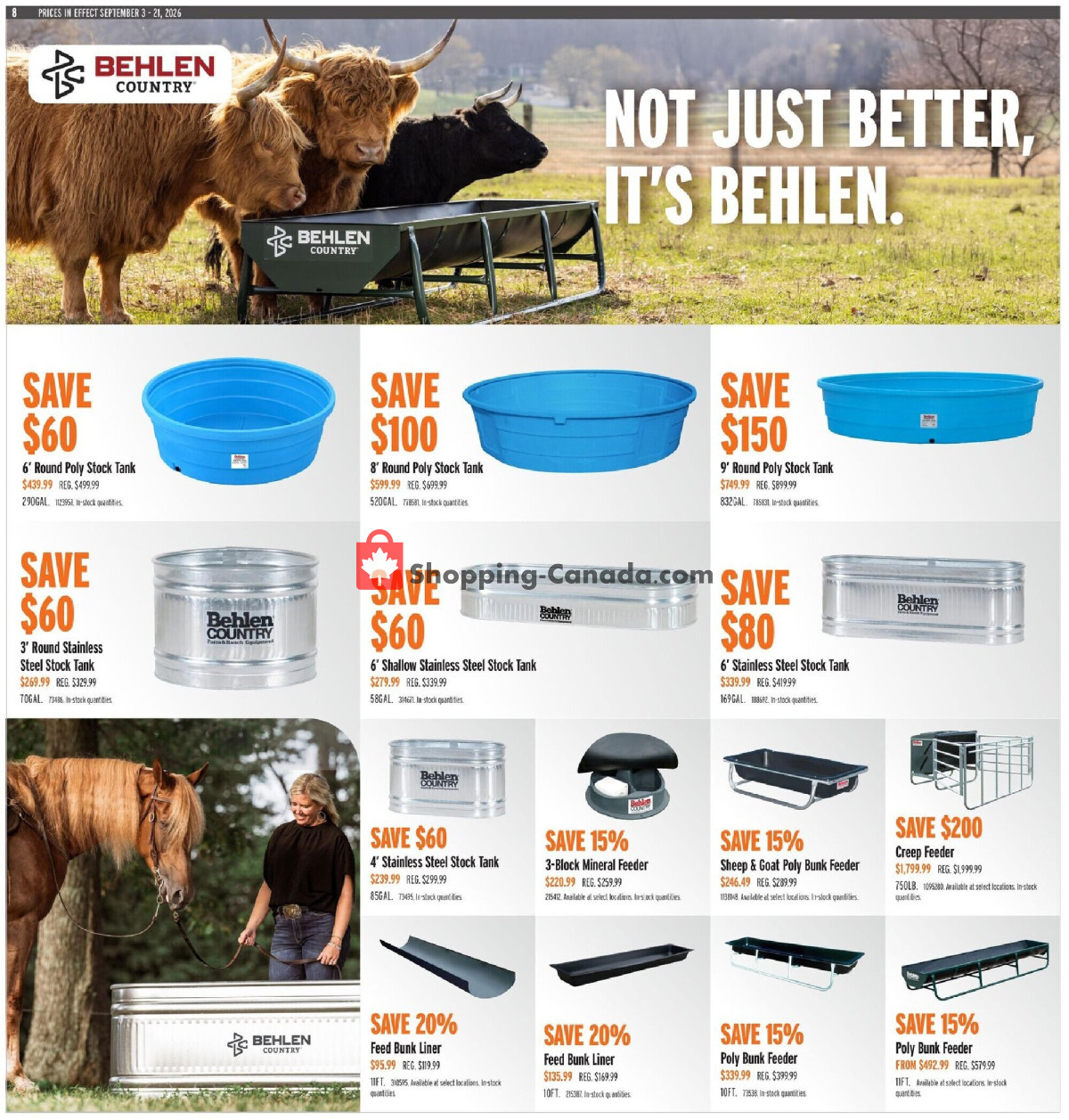 United Farmers Of Alberta flyer from Thursday September 3, 2026 to Monday September 21, 2026 - page 15