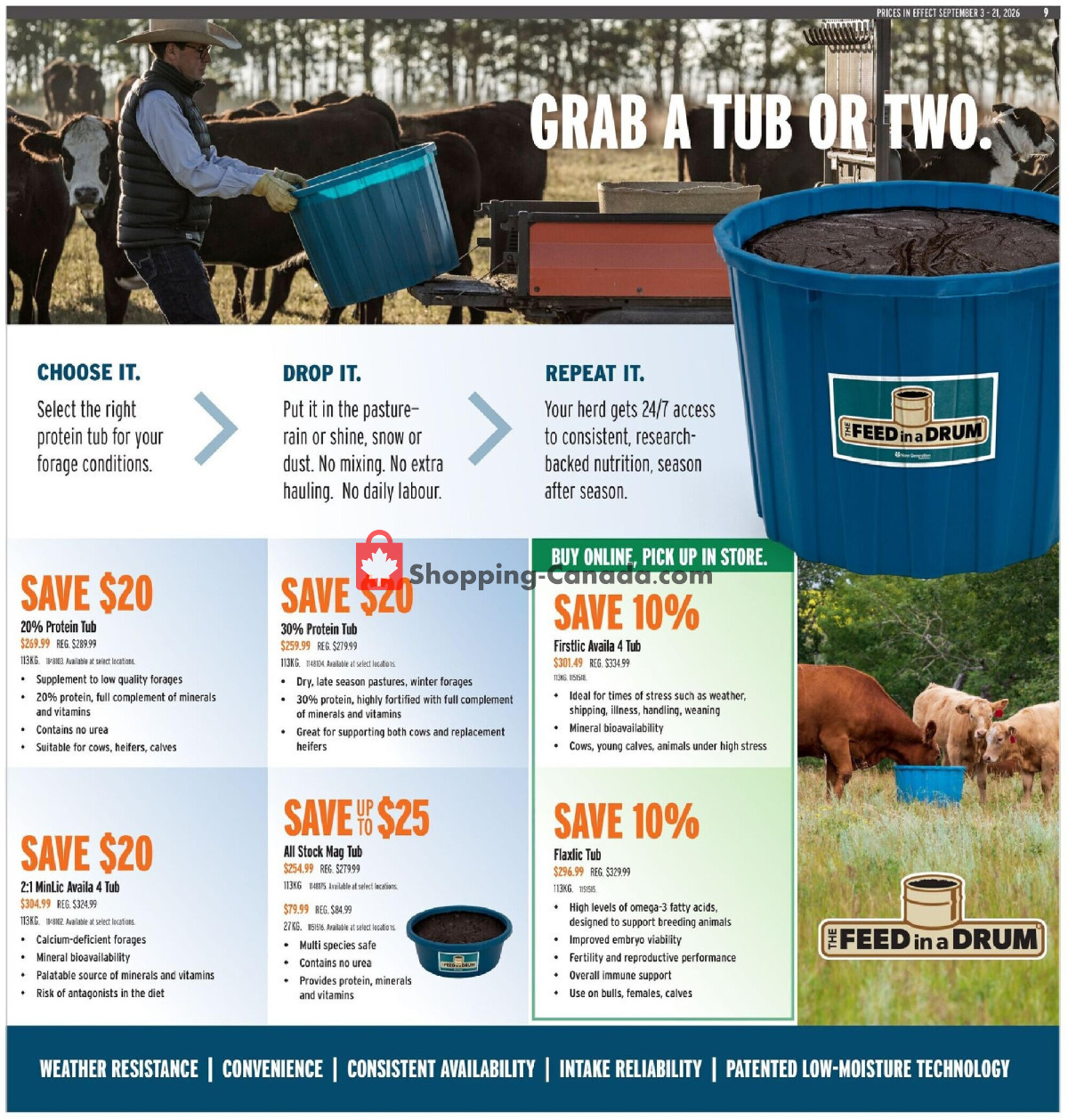 United Farmers Of Alberta flyer from Thursday September 3, 2026 to Monday September 21, 2026 - page 16