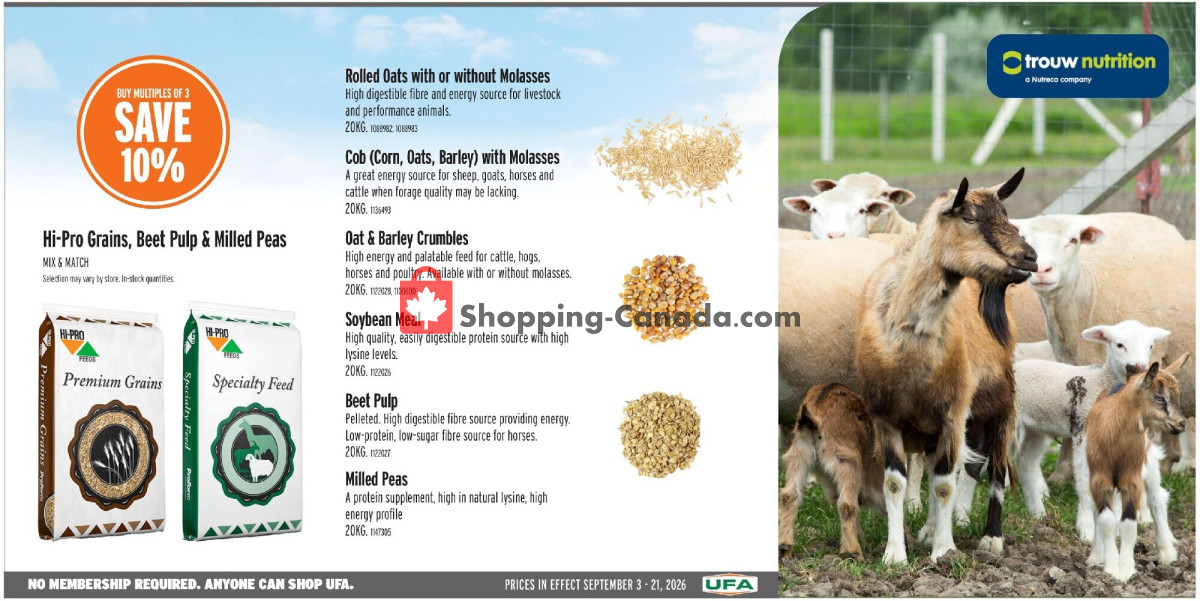 United Farmers Of Alberta flyer from Thursday September 3, 2026 to Monday September 21, 2026 - page 4