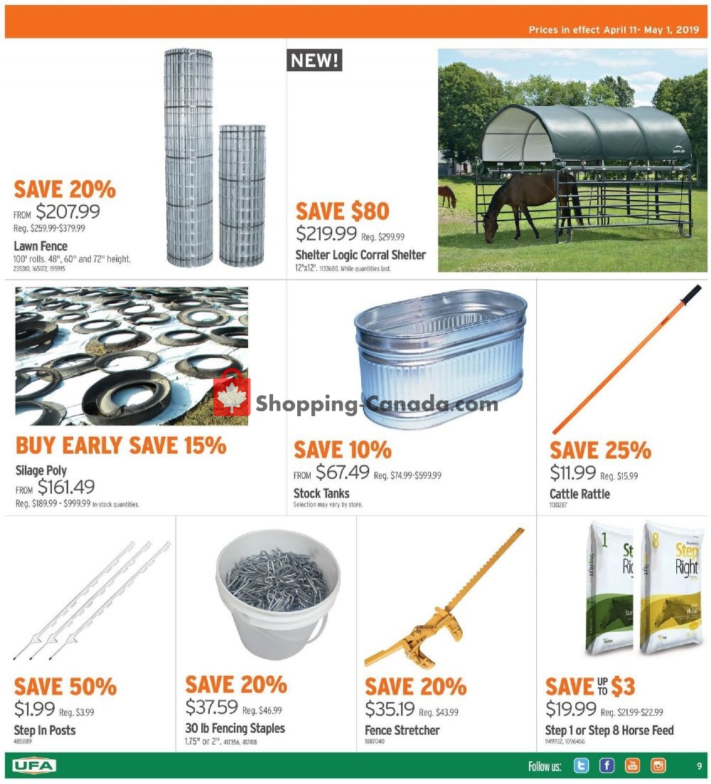 United Farmers Of Alberta flyer from Thursday April 11, 2019 to Wednesday May 1, 2019 - page 10
