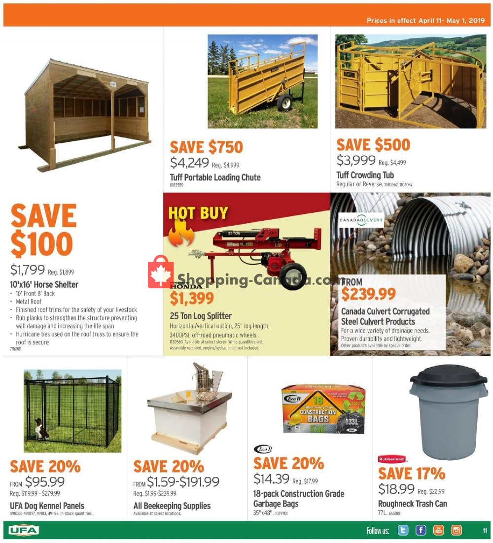 United Farmers Of Alberta flyer from Thursday April 11, 2019 to Wednesday May 1, 2019 - page 12