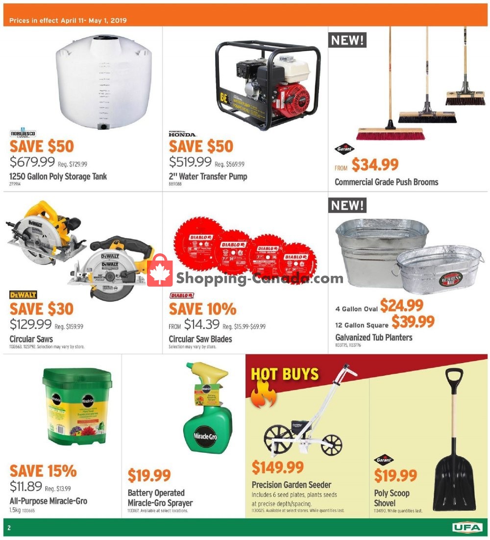 United Farmers Of Alberta flyer from Thursday April 11, 2019 to Wednesday May 1, 2019 - page 3