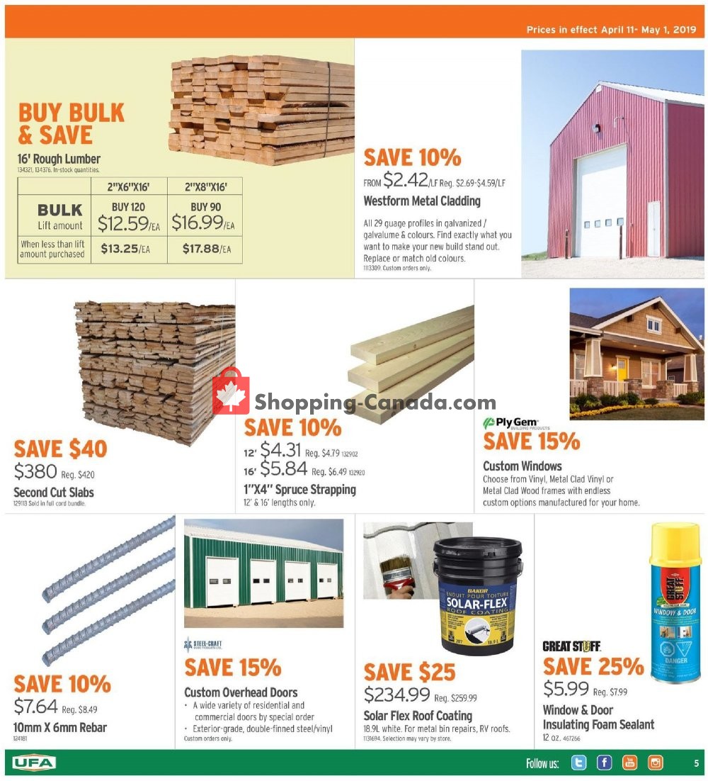 United Farmers Of Alberta flyer from Thursday April 11, 2019 to Wednesday May 1, 2019 - page 6