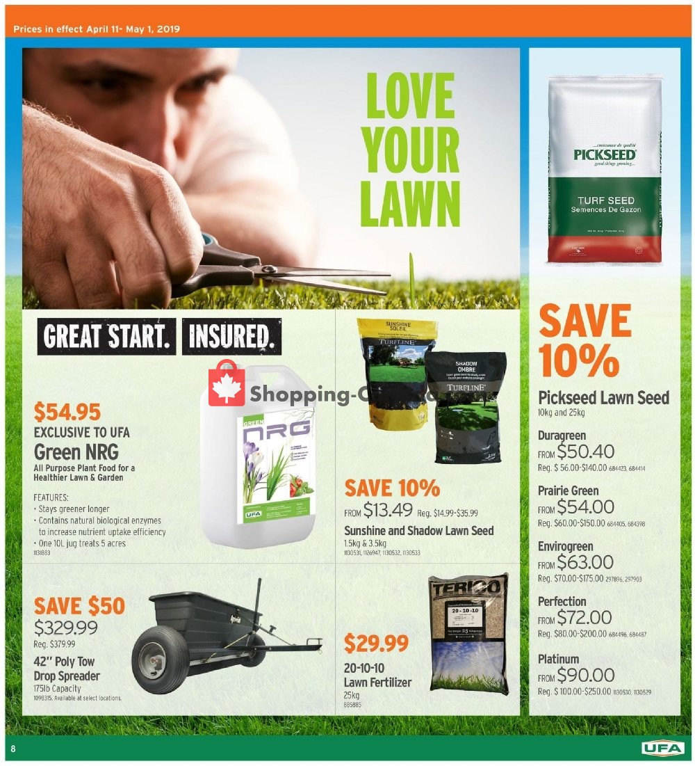 United Farmers Of Alberta flyer from Thursday April 11, 2019 to Wednesday May 1, 2019 - page 9