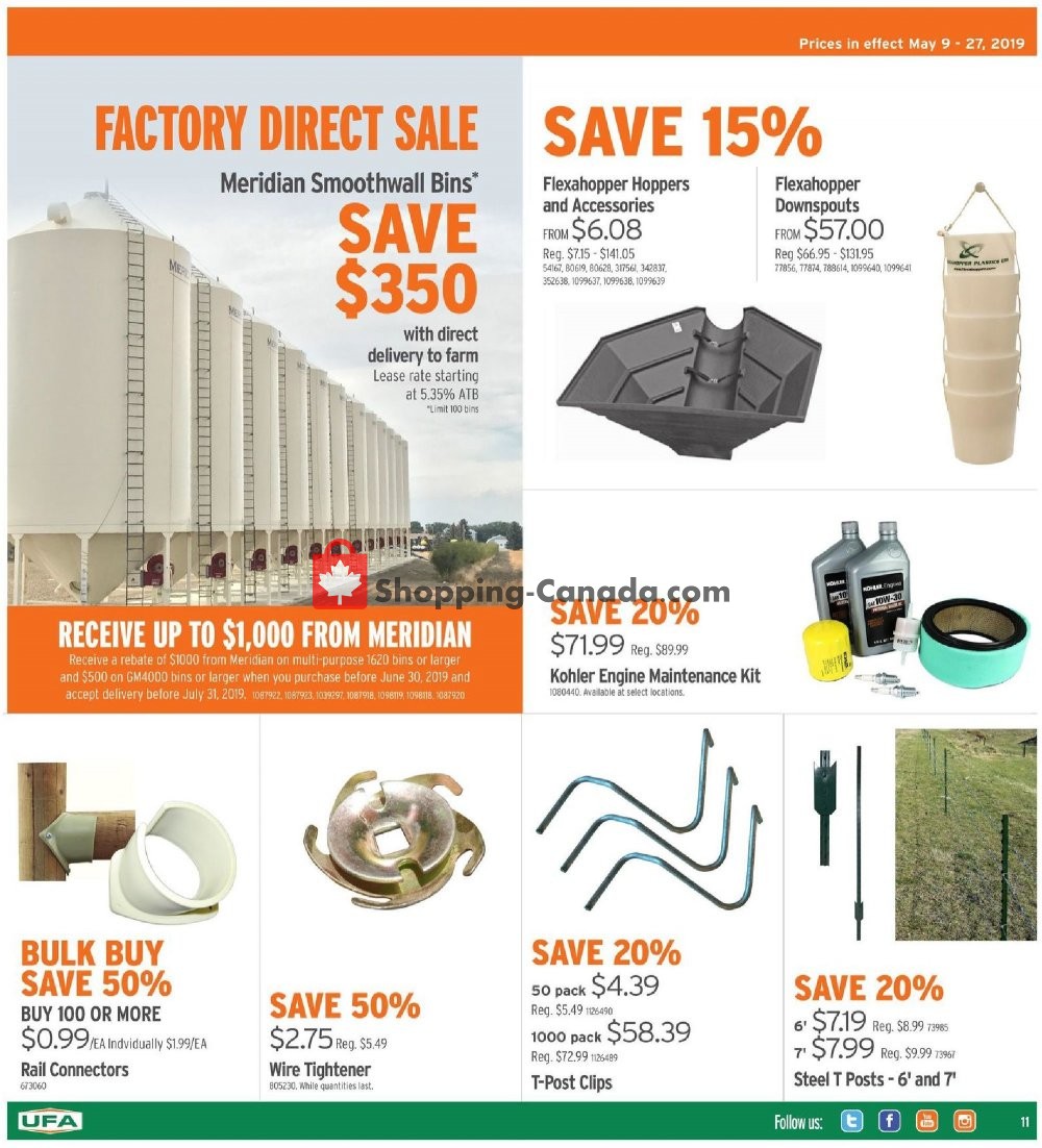 United Farmers Of Alberta flyer from Thursday May 9, 2019 to Monday May 27, 2019 - page 12