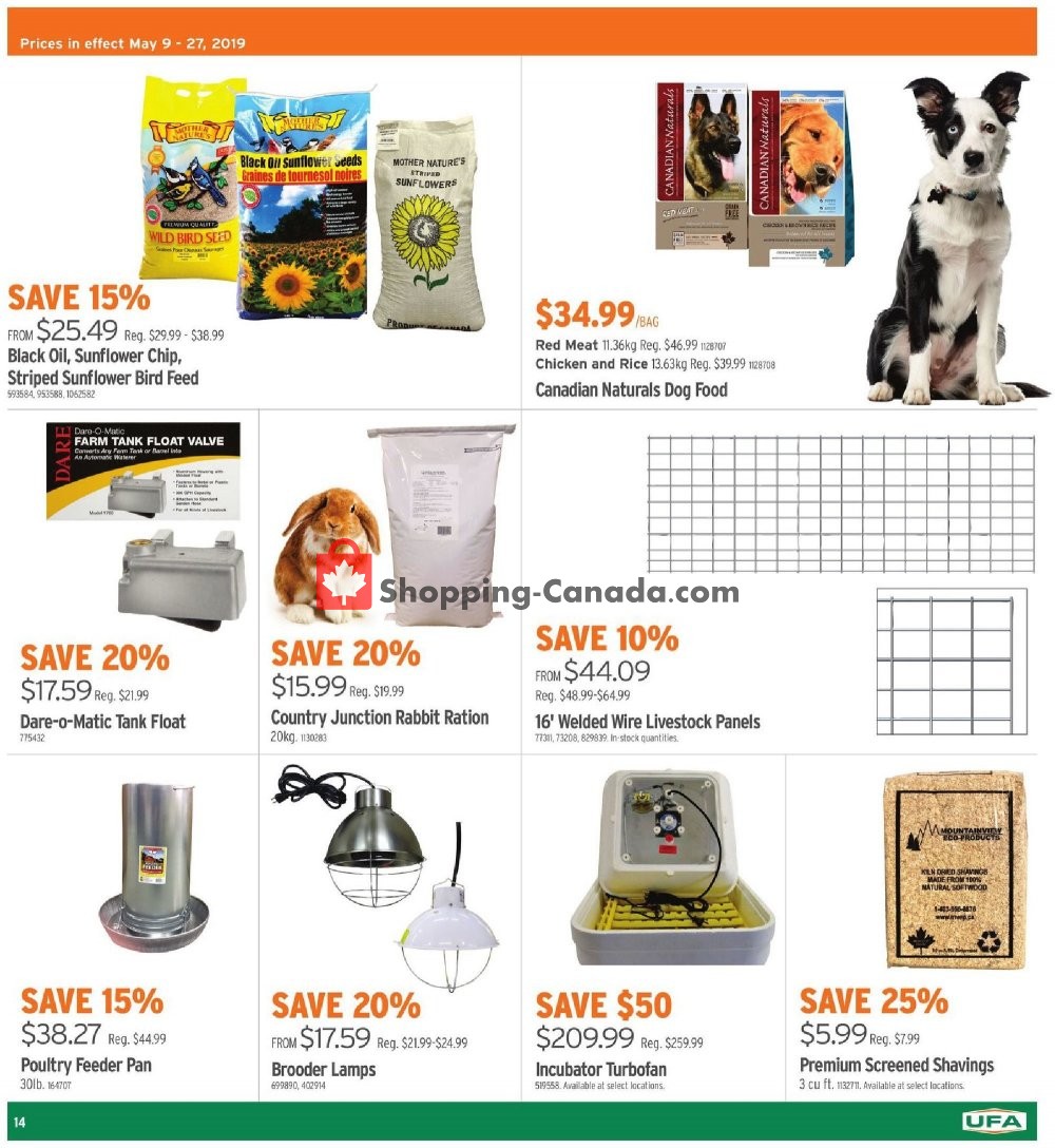 United Farmers Of Alberta flyer from Thursday May 9, 2019 to Monday May 27, 2019 - page 15