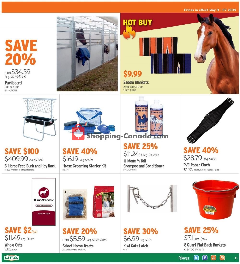 United Farmers Of Alberta flyer from Thursday May 9, 2019 to Monday May 27, 2019 - page 16