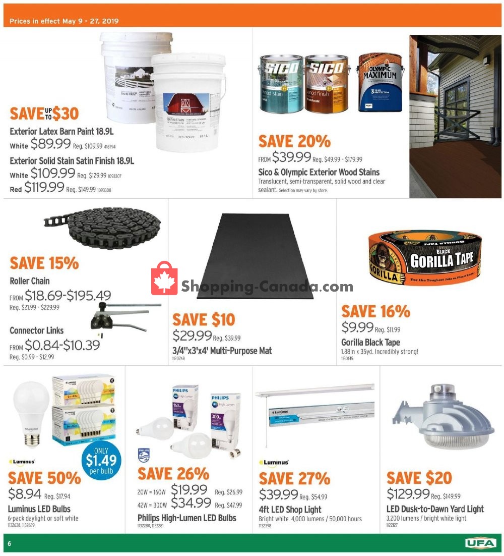 United Farmers Of Alberta flyer from Thursday May 9, 2019 to Monday May 27, 2019 - page 7