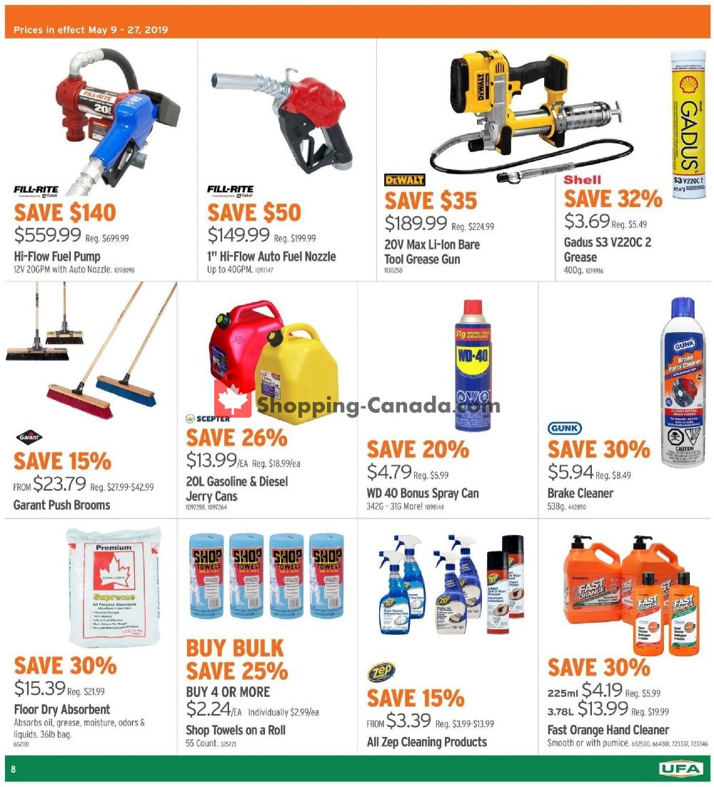 United Farmers Of Alberta flyer from Thursday May 9, 2019 to Monday May 27, 2019 - page 9