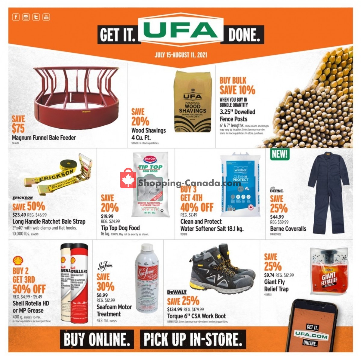 United Farmers Of Alberta flyer from Thursday July 15, 2021 to Wednesday August 11, 2021 - page 1