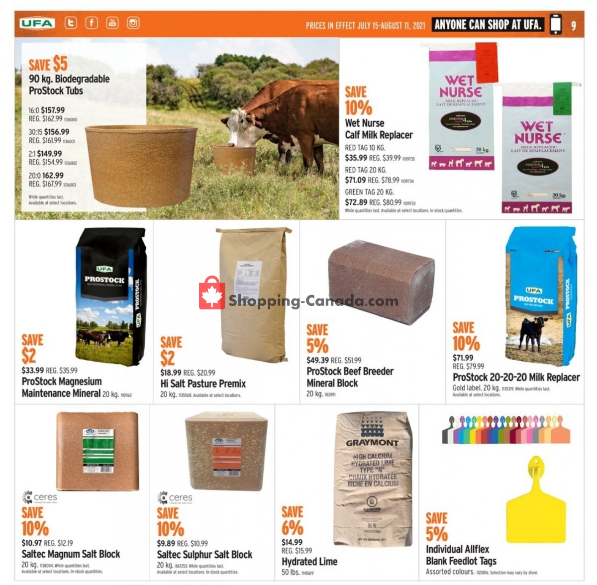 United Farmers Of Alberta flyer from Thursday July 15, 2021 to Wednesday August 11, 2021 - page 11