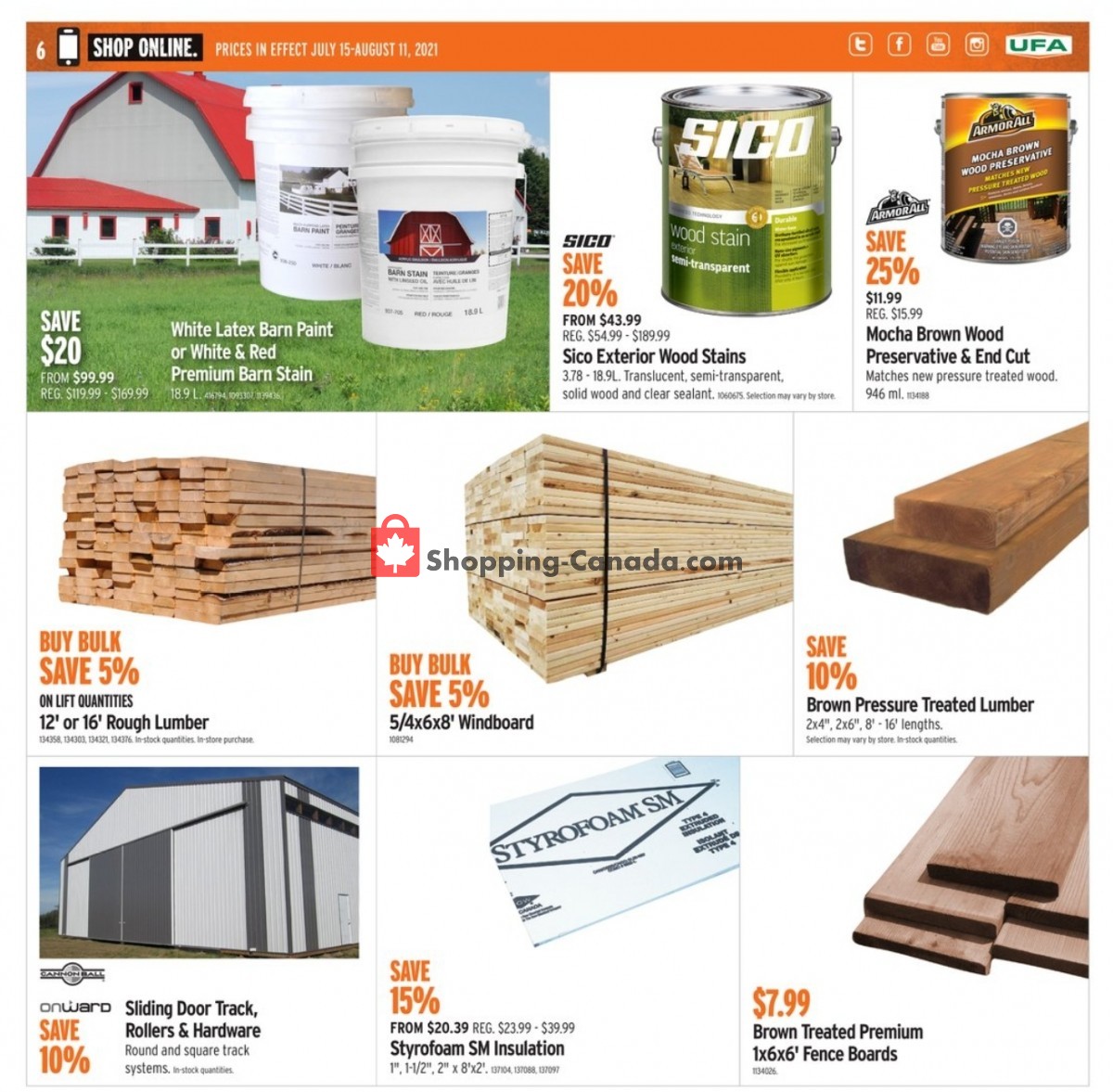 United Farmers Of Alberta flyer from Thursday July 15, 2021 to Wednesday August 11, 2021 - page 8