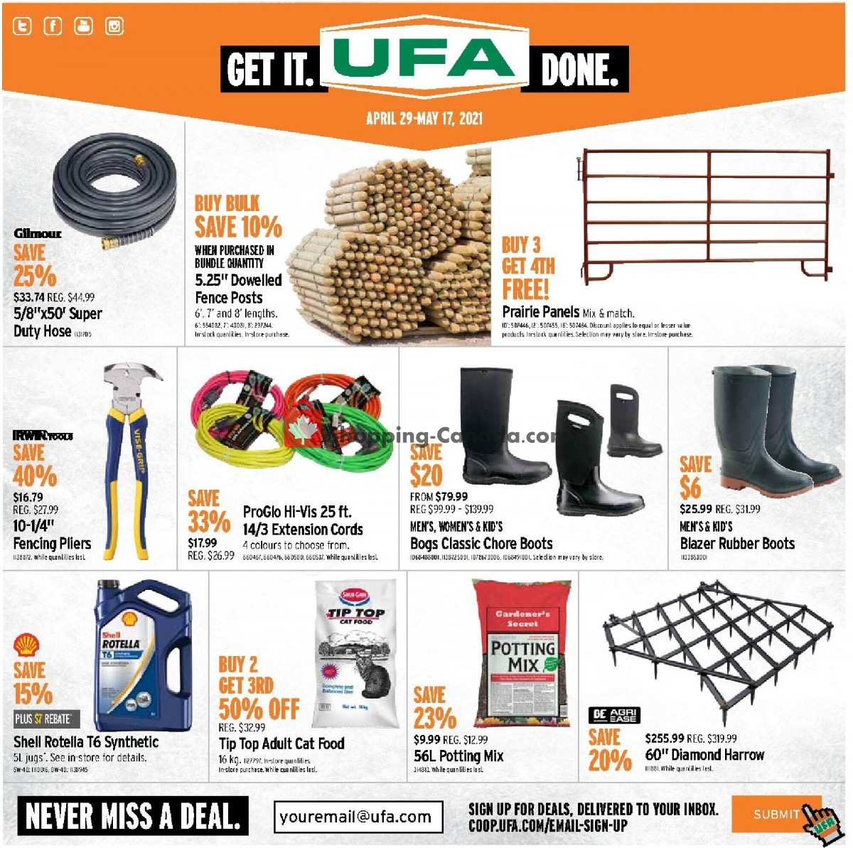 United Farmers Of Alberta flyer from Thursday April 29, 2021 to Monday May 17, 2021 - page 1