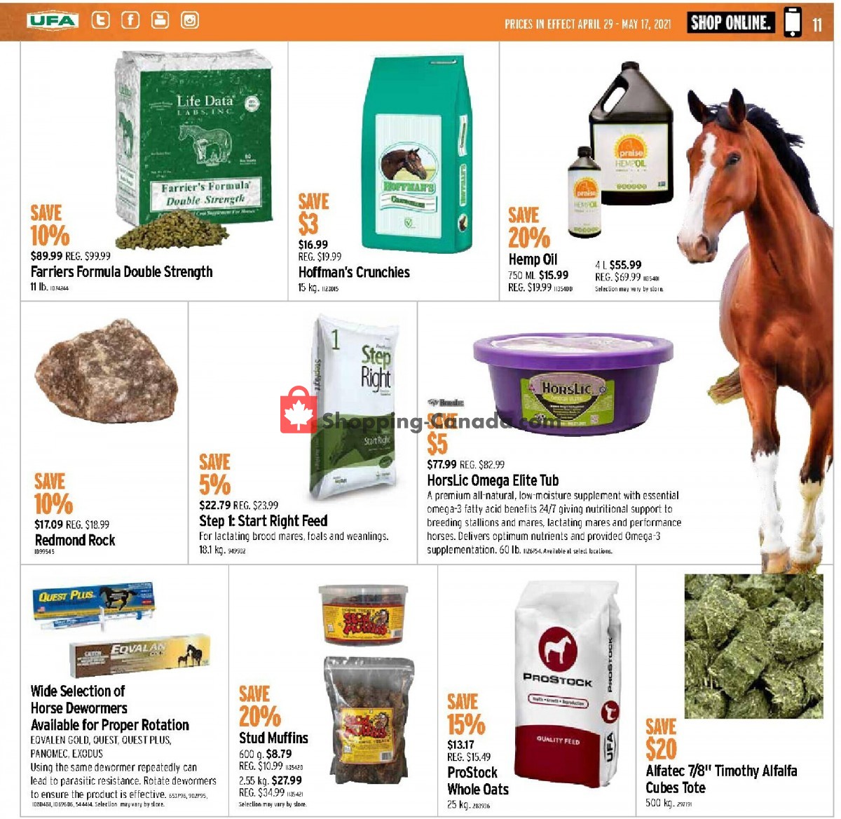 United Farmers Of Alberta flyer from Thursday April 29, 2021 to Monday May 17, 2021 - page 11
