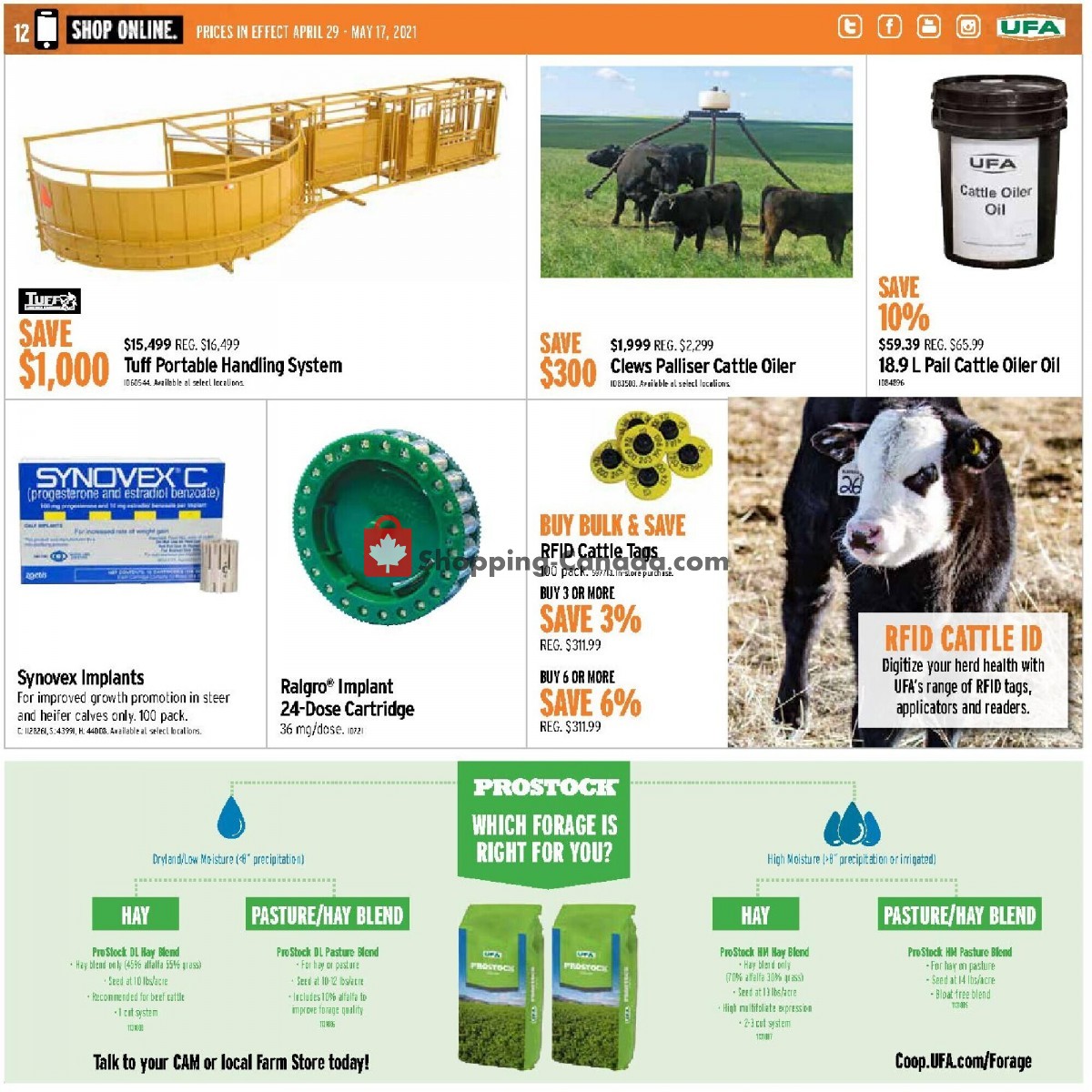 United Farmers Of Alberta flyer from Thursday April 29, 2021 to Monday May 17, 2021 - page 12