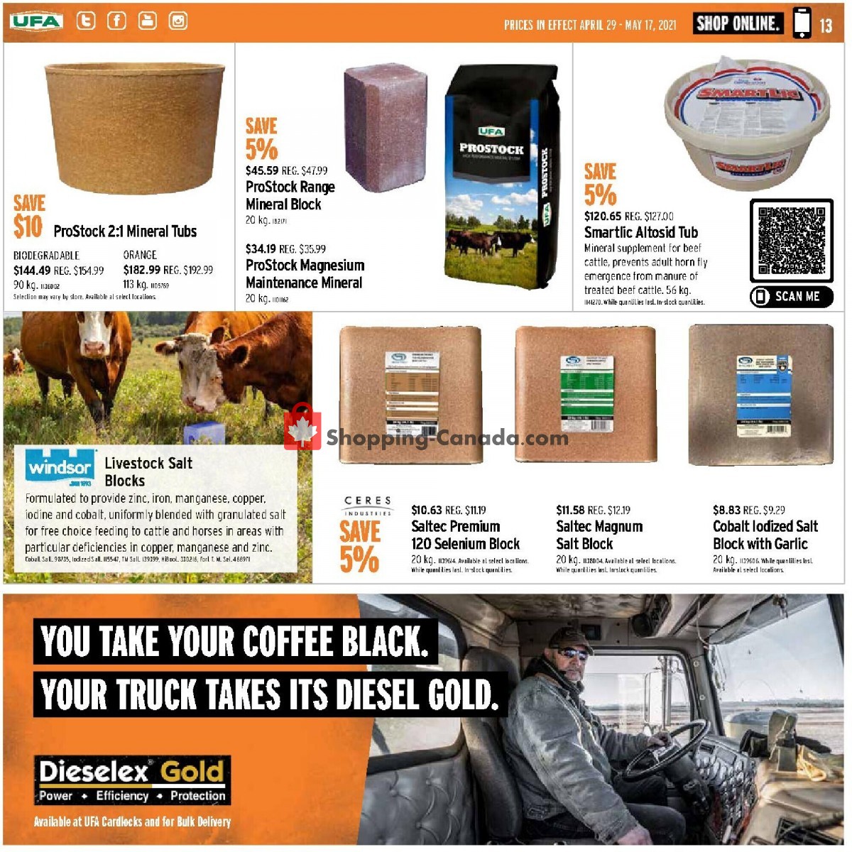 United Farmers Of Alberta flyer from Thursday April 29, 2021 to Monday May 17, 2021 - page 13