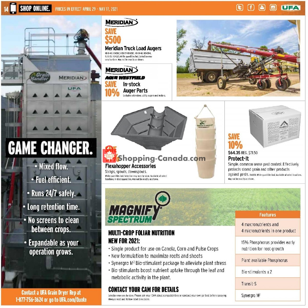 United Farmers Of Alberta flyer from Thursday April 29, 2021 to Monday May 17, 2021 - page 14