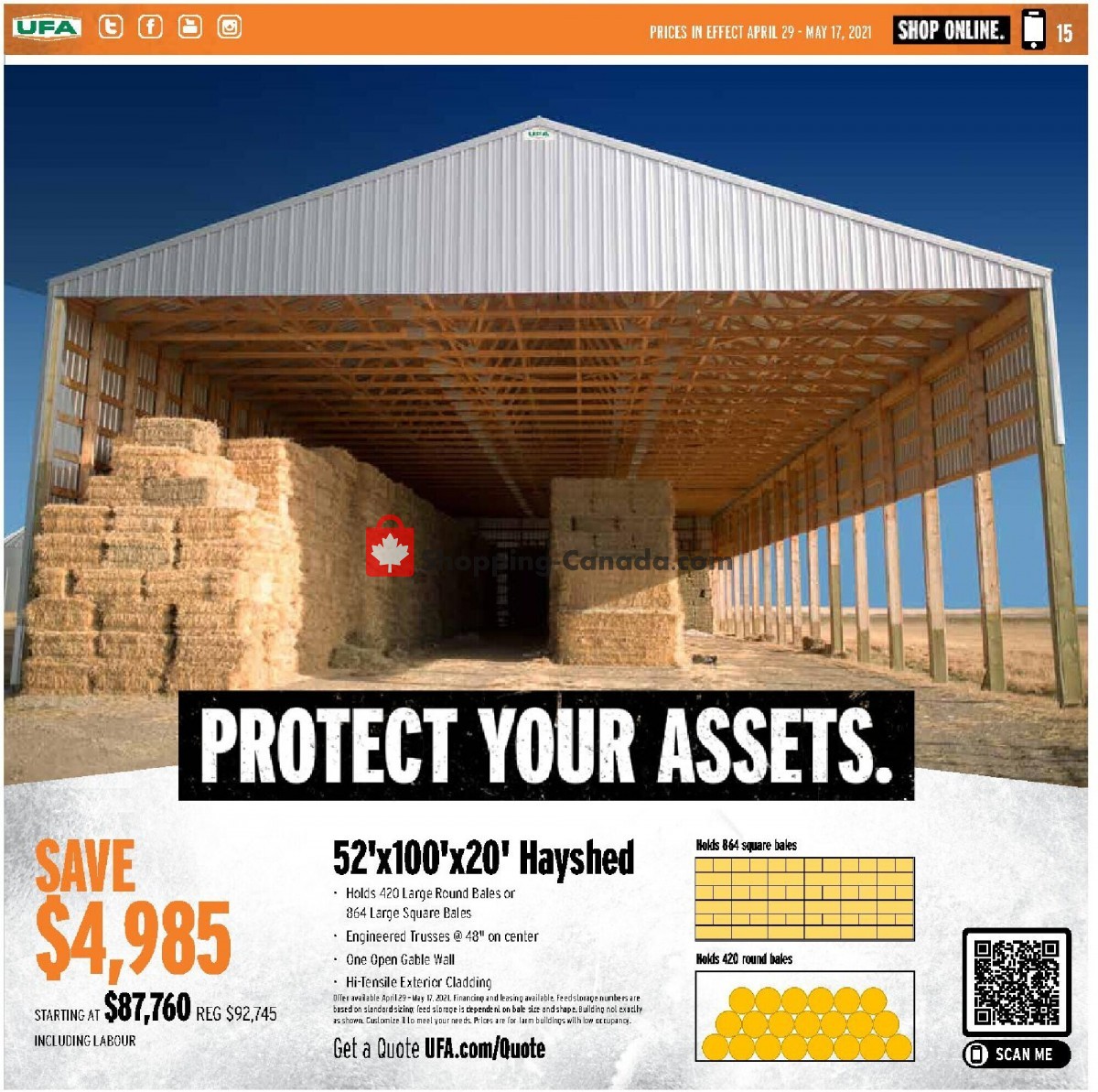 United Farmers Of Alberta flyer from Thursday April 29, 2021 to Monday May 17, 2021 - page 15